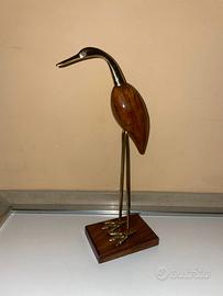 STATUA DECORATIVA AIRONE MID - CENTURY MODERN