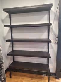 Scaffale per negozio in legno e metallo