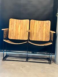 panca in legno 2 posti