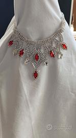 ACCESSORIO COLLANA GIROCOLLO, CRISTALLI E STRASS