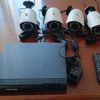 kit videosorveglianza + telecamere AHD 3Mp + SSD2T