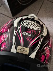 NUOVO casco moto donna xs nero fucsia e guanti - Accessori Moto In vendita  a Monza e della Brianza