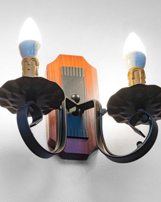 LAMPADARIO + 2 APPLIQUE ARTE POVERA - COME NUOVI