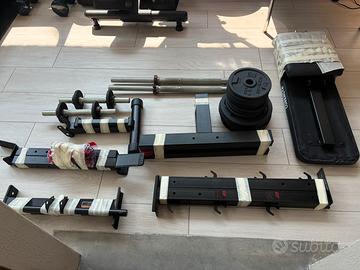 Panca Corength + kit manubri e bilanciere 50 kg