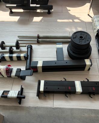 Panca Corength + kit manubri e bilanciere 50 kg