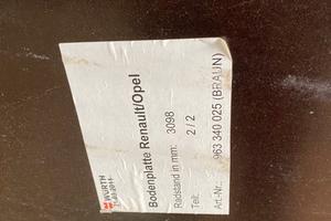 Pianale Renault Trafic passo corto