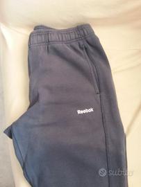 Pantaloni felpati da tuta grigi Reebok