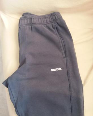 Pantaloni felpati da tuta grigi Reebok