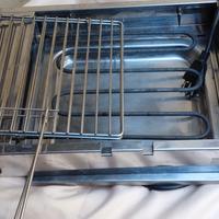 bistecciera elettrica in acciaio inox 