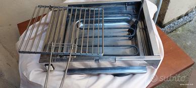 bistecciera elettrica in acciaio inox 