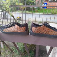 Sneakers in pelle leopardate 