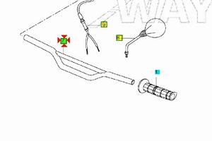 Manubrio Yamaha DT 50 1D4F61110000