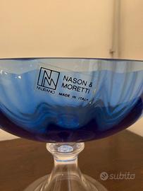 Alzata in vetro di murano nason & moretti