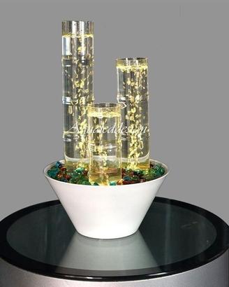Colonna vaso acqua e bolle rgb