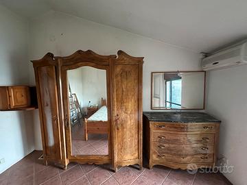 Armadio antico + comò con marmo - primi ‘900