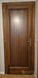 PORTE IN NOCE NAZIONALE MASSELLO  h 210 cm.