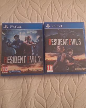 Residentevil 2 e 3 ps4 e ps5