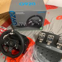 Logitech G G920 Driving Force pedali e sterzo