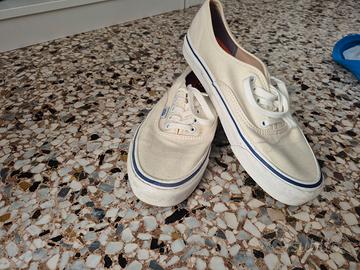 Vans bianche tela 44