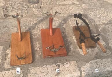 Morsa supporto in legno massello ferro e acciaio