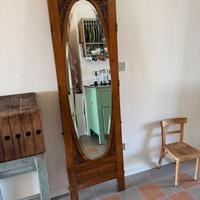 Specchio antico intarsiato