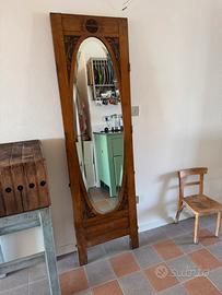 Specchio antico intarsiato