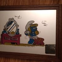 Quadro a specchio Puffetta. I Puffi