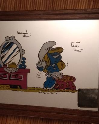 Quadro a specchio Puffetta. I Puffi