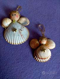 ANTICHI ANGELI  CON CONCHIGLIE E DECORAZIONI 