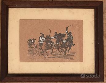 Quadretto vintage stampa