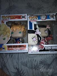 Funko pop di Dragonball e demon slayer 