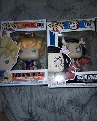 Funko pop di Dragonball e demon slayer 