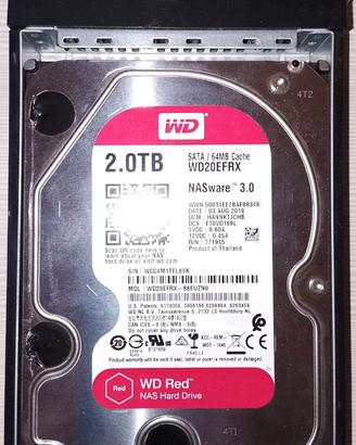Hard Disk WD Red WD20EFRX 2TB – NASware 3.0