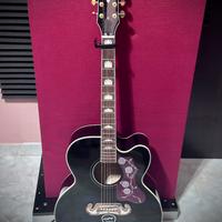 Chitarra Acustica Epiphone J-200 EC Super Black