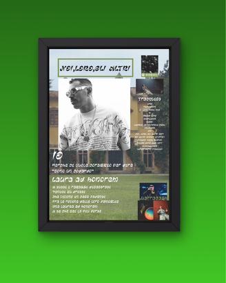 Poster A4 o quadretto album Marracash