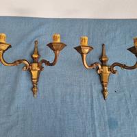 APPLIQUE OTTONE BRONZATO INGRESSO STILE ITALIANO