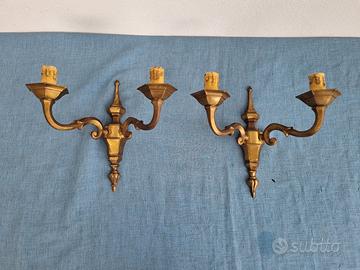 APPLIQUE OTTONE BRONZATO INGRESSO STILE ITALIANO