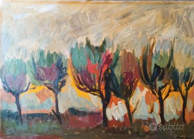 Aldo Pogliani (Milano) Alberi a Oleggio Olio