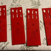 Quattro portaposate natalizi