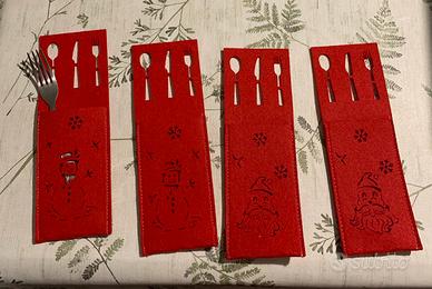 Quattro portaposate natalizi