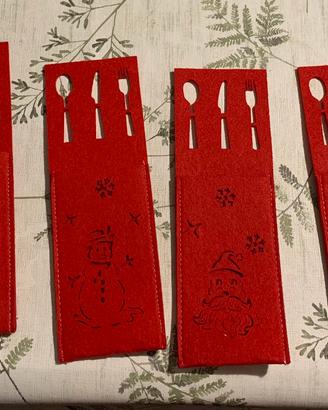 Quattro portaposate natalizi