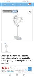Scaldasalviette portatile De'Longhi