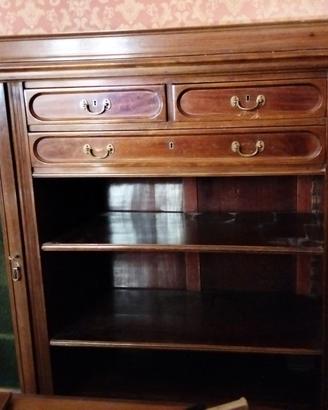 Trittico Arredo Antico Fine '800 in Noce (Stile Um