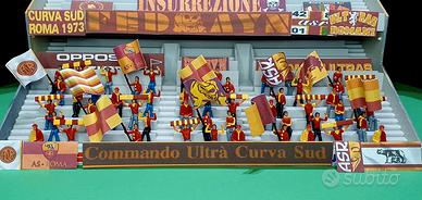 Spettatori Subbuteo Ultras Roma dipinti a mano