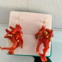 orecchini donna in corallo rosso Sardo 