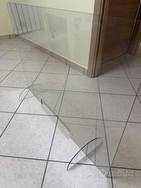Barriera plexiglass per scrivania