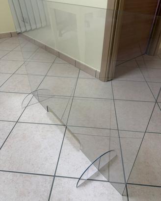 Barriera plexiglass per scrivania