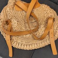 Zaino Alberta Ferretti originale in paglia 