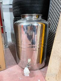 Fusto contenitore 50lt INOX OLIO