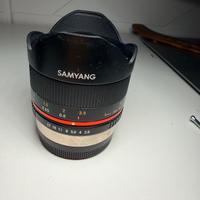 Samyang 8 mm f2.8 fisheye  per fujifilm